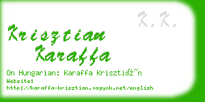 krisztian karaffa business card